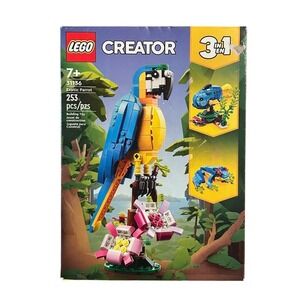 LEGO Creator 3 in 1 Exotic Parrot Animals Building Toy 31136 New Sealed